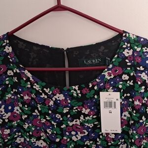 Polo by Ralph Lauren Floral Maxi Dress - Black, Purple, Green